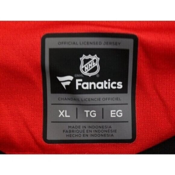 Calgary Flames Mens Fanatics Jersey NHL Breakaway Hockey Licensed Red Sz XL - Picture 2 of 16